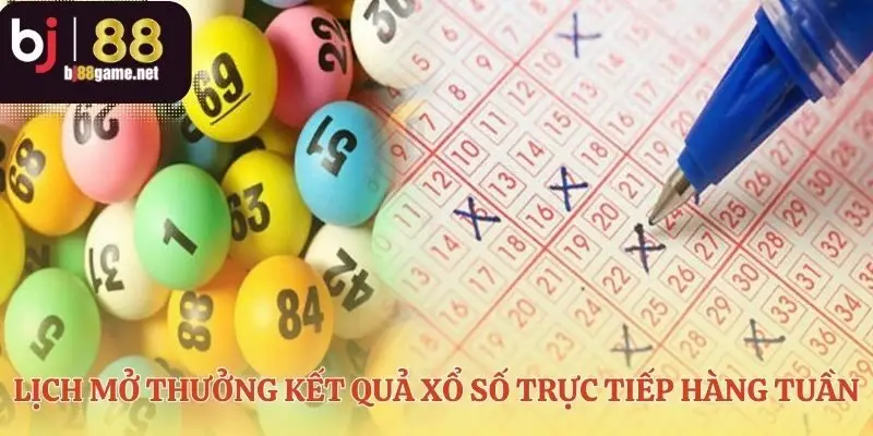 Lịch hẹn hàng tuần với kết quả xổ số trực tiếp